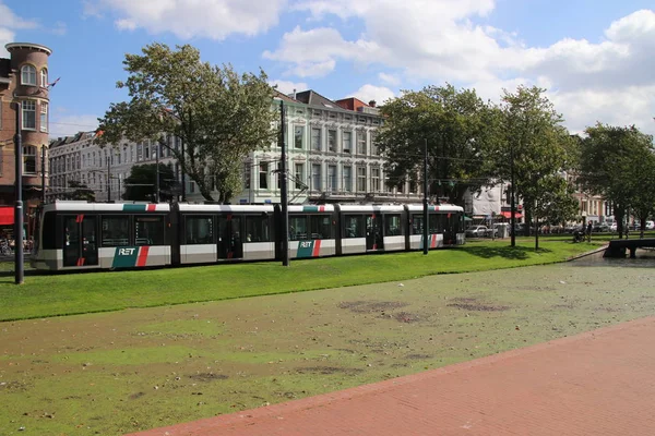 Ret Tramvaj Tramvaje Westersingel Vnitřním Městě Rotterdam — Stock fotografie