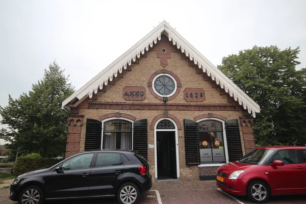Edifício Histórico Aldeia Haastrecht Longo Hoogstraat Nos Países Baixos — Fotografia de Stock