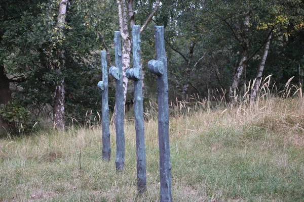 Minnet Sker Waalsdorpervlakte Dynerna Nära Den Haag Där Medlemmar Motståndet — Stockfoto