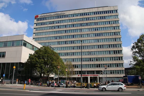 Budynki Rotterdamu Hogeschool Który Jest Szkolnictwo Wyższe Szkoły Mieście Holandii — Zdjęcie stockowe