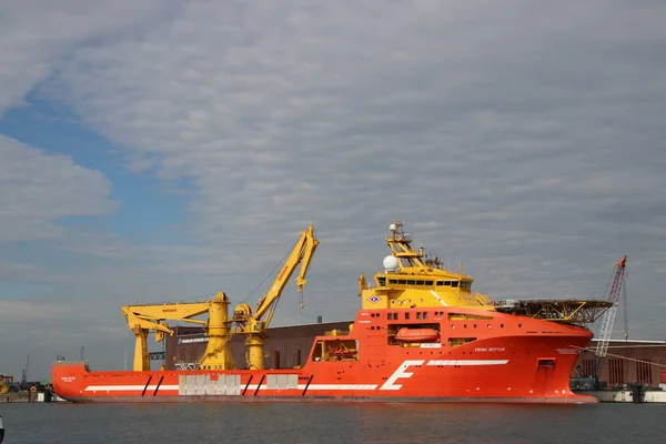 Viking Neptun Navio Abastecimento Offshore Norueguês Porto Rdm Roterdão Países — Fotografia de Stock