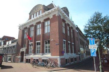 Rapenburg, Türk Konsolosu ofiste Hollanda Leiden şehir şehir içi