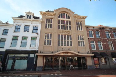 Eski sinema bina şehrin Hollanda Leiden şehir içi Lido adlı