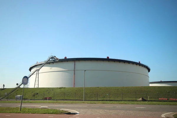 Storage Tanks Team Terminal Maasvlakte Terminal Harbor Rotterdam Netherlands — Stock Photo, Image