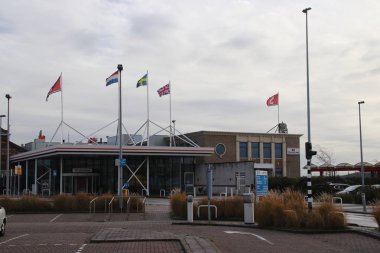 Hoek van Holland Stena terminal Harwich İngiltere'de feribota için