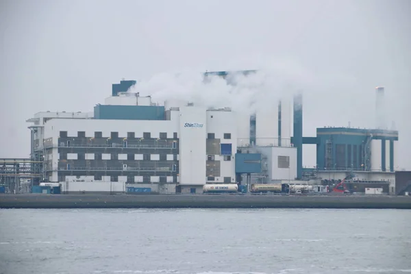 Shinetsu Καθώς Pvc Χημικό Εργοστάσιο Στο Λιμάνι Του Ρότερνταμ Botlek — Φωτογραφία Αρχείου