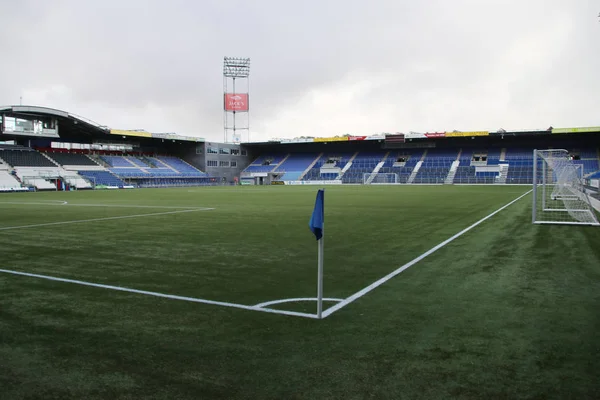 Foci Soccer Stadion Pec Zwolle Hollandia Csapatában — Stock Fotó