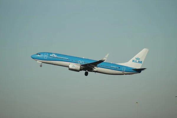 Bgc Klm Royal Dutch Airlines Boeing 737 8K2 Sale Desde — Foto de Stock