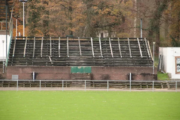 Opuszczony Stadion Piłkarski Mieście Wageningen Nazwie Wageningse Berg Gdzie Wageningen — Zdjęcie stockowe