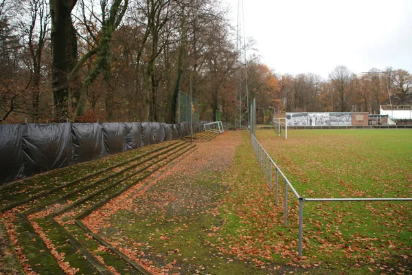 Stadio Calcio Abbandonato Wageningen Chiamato Wageningse Berg Dove Wageningen Andò — Foto Stock