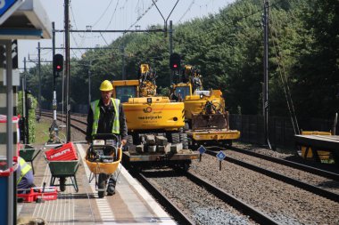 Gouda ve Rotterdam arasında demiryolu İstasyonu Nieuwerkerk aan den Ijssel, bakım faaliyetleri