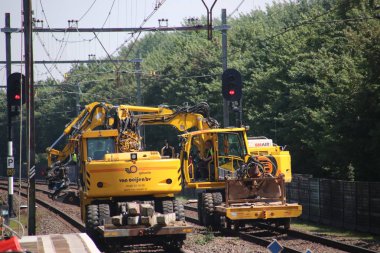Gouda ve Rotterdam arasında demiryolu İstasyonu Nieuwerkerk aan den Ijssel, bakım faaliyetleri