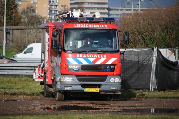 Fire Truck Van Brigade Haaglanden Leidschenveen Den Haag Den Haag — Stockfoto