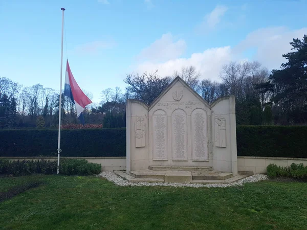 Statue Für Gefallene Soldaten Der Schlacht Von Den Haag Den — Stockfoto