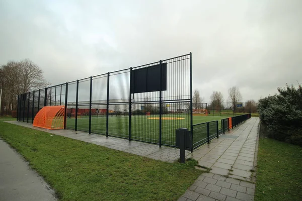 Spielplatz Mit Kunstrasen Der Johan Cruyff Foundation Die Memphis Depay — Stockfoto