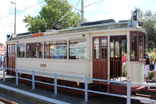 Eski Htm Tramvay Yapı 1920 Yılında Restaurated Lahey Müzesi Seyahatler — Stok fotoğraf