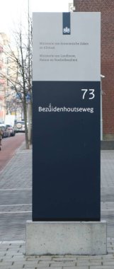 Ekonomi Bakanlığı ve İklim, Den Haag, Hollanda Tarım doğa ve gıda güvenliği Bakanlığı işareti