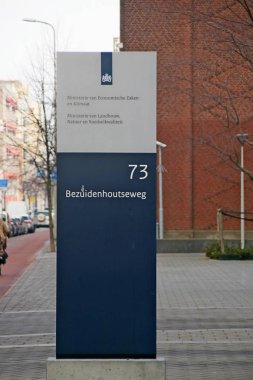 Ekonomi Bakanlığı ve İklim, Den Haag, Hollanda Tarım doğa ve gıda güvenliği Bakanlığı işareti