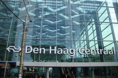 Tren İstasyonu Den Haag Centraal Lahey Hollanda