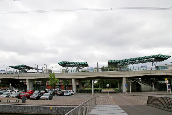 Metro Metro Stasyonu Nesselande Nın Rotterdam Kentinde Eastside Şehir Adlı — Stok fotoğraf