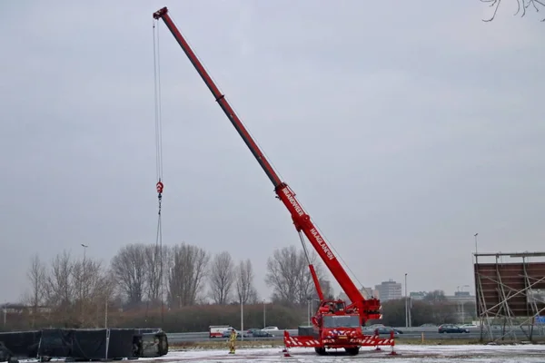 Heavy Duty Praktijk Kraan Van Brandweer Haaglanden Den Haag Uit — Stockfoto