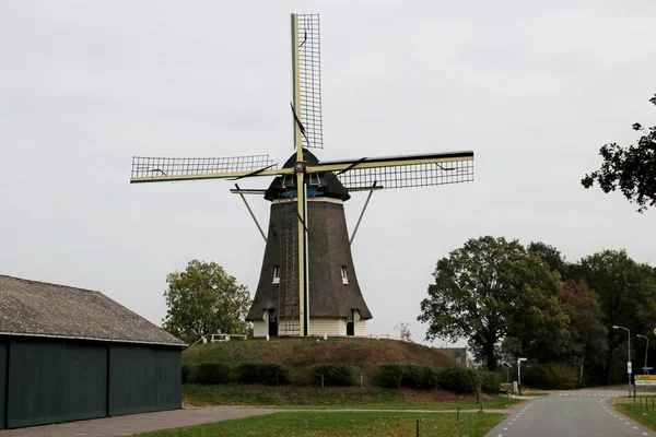 Wiatrak Nazwie Duif Mieście Nunspeet Gelderland Holandia — Zdjęcie stockowe
