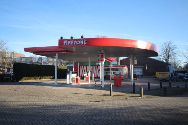 Firezone petrol benzin istasyonu firestone şehir Gouda Hollanda