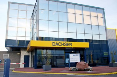 Kargo ve depolama Doelwijk, waddinxveen Hollanda Dachser dağıtım merkezi