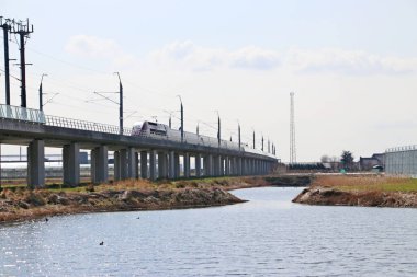 Bleiswijk Hollanda, yüksek hızlı trenler için özel parça Thalys tren