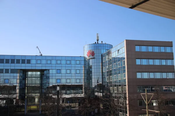 Holländska Kontoret Kinesiska Telecom Utrustningstillverkaren Huawei Voorburg Nederländerna — Stockfoto
