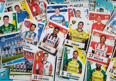 Hollanda'da Eredivisie futbol kartları, Albert Heijn süpermarket tarafından verilen 