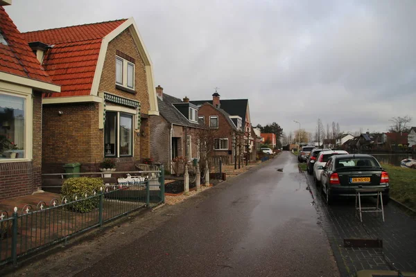 Pequeña Carretera Llamada Westringdijk Canal Anillo Zuidplaspolder Moordrecht —  Fotos de Stock