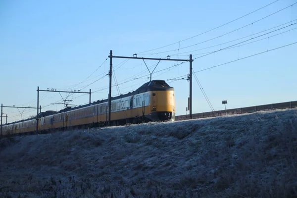 Icm Koploper Train Interurbain Sur Voie Nieuwerkerk Aan Den Ijssel — Photo