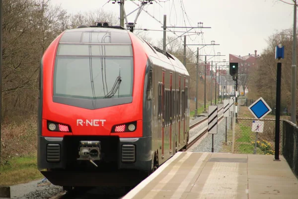 Flirtare Treno Binario Waddinxveen Net Gestito Albellio Nei Colori Nero — Foto Stock