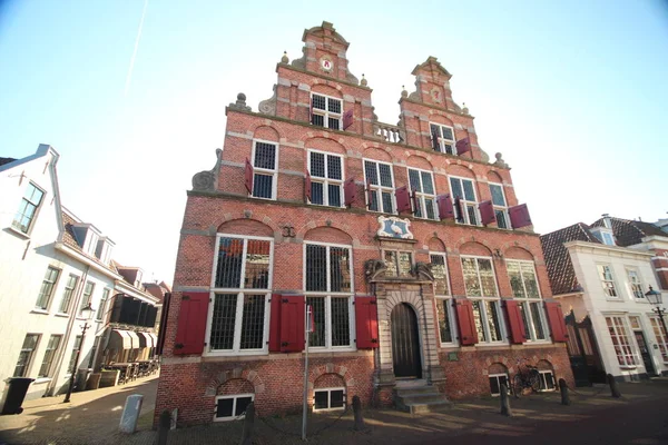 オランダのヴォールブルクにある1512年からスウェインシュタインという名前の古代の建物は 市議会の会議のために使用されます — ストック写真