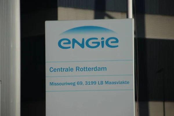 Elektrownia Węglowa Engie Porcie Maasvlakte Port Rotterdam — Zdjęcie stockowe