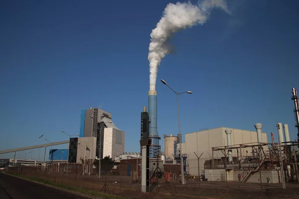 Centrale Elettrica Carbone Engie Nel Porto Maasvlakte Nel Porto Rotterdam — Foto Stock