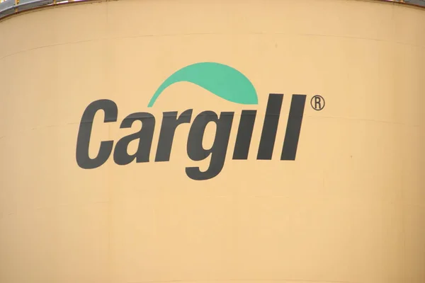 Zbiorniki Zakładzie Cargill Porcie Amsterdamie Holandii — Zdjęcie stockowe