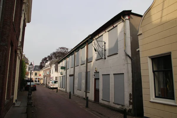 Abandonado Pub Loja Parte Antiga Vila Moordrecht Nos Países Baixos — Fotografia de Stock