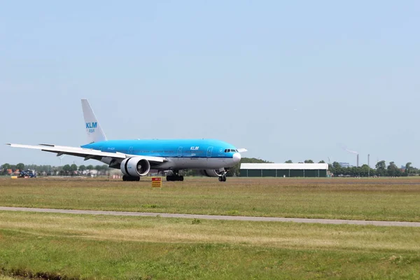 Bqm Klm Royal Dutch Airlines Boeing 777 206 Aeronaves Que — Foto de Stock
