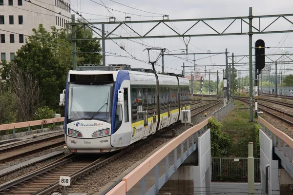 Regio Citadis Alstom Htm Randstadrail Vid Stationen Den Haag Van — Stockfoto