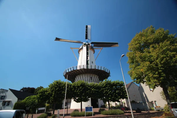 Hoop Moinho Torre Pedra Redonda Branca 1897 Zoetermeer Holanda Sul — Fotografia de Stock