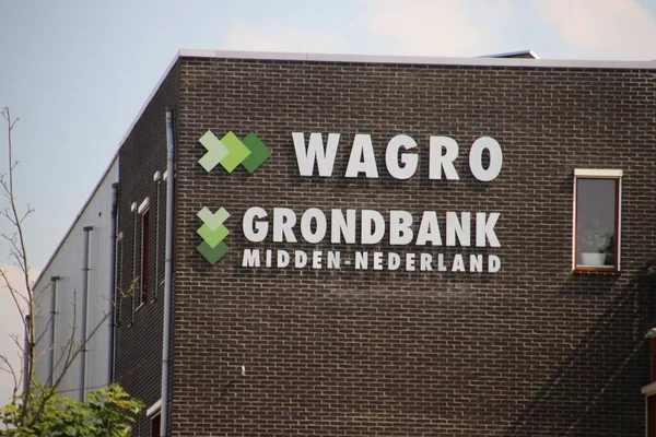 Wagro Land Bank Midden Holland Waddinxveen Buying Selling Ground — Stock Photo, Image