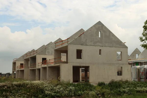 Marco Hormigón Una Nueva Casa Que Construirá Distrito Holandés Nueva — Foto de Stock