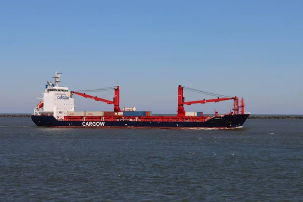 Navio Contentores Graneleiros Cargow Porto Maasvlakte Porto Roterdão — Fotografia de Stock