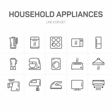 ev aletleri Icon set