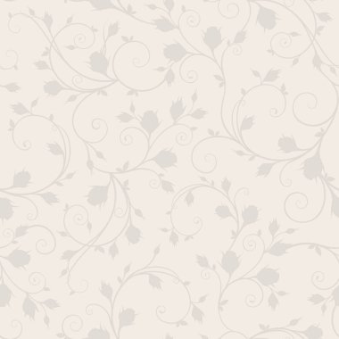 vektör sorunsuz bej çiçek desenli.