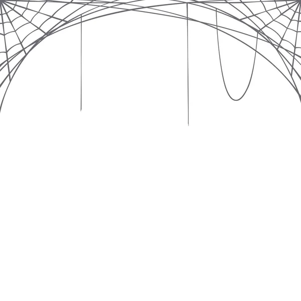 Halloween Vector Achtergrond Met Spinnenweb — Stockvector