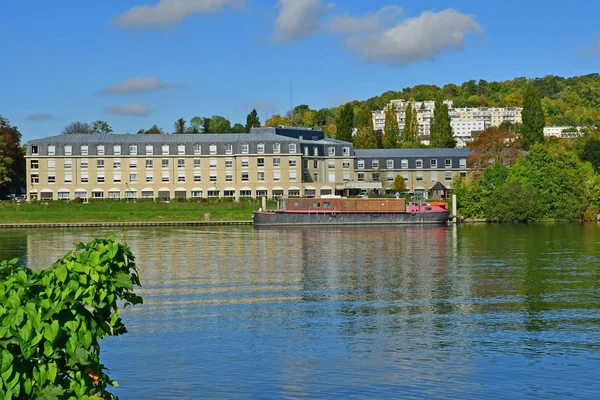 Les Mureaux France October 2017 Seine Riverside — Stock Photo, Image