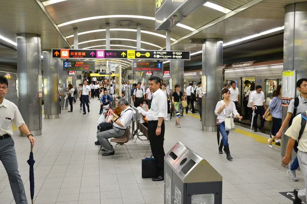 Osaka Japan Augusti 2017 Järnvägsstationen — Stockfoto